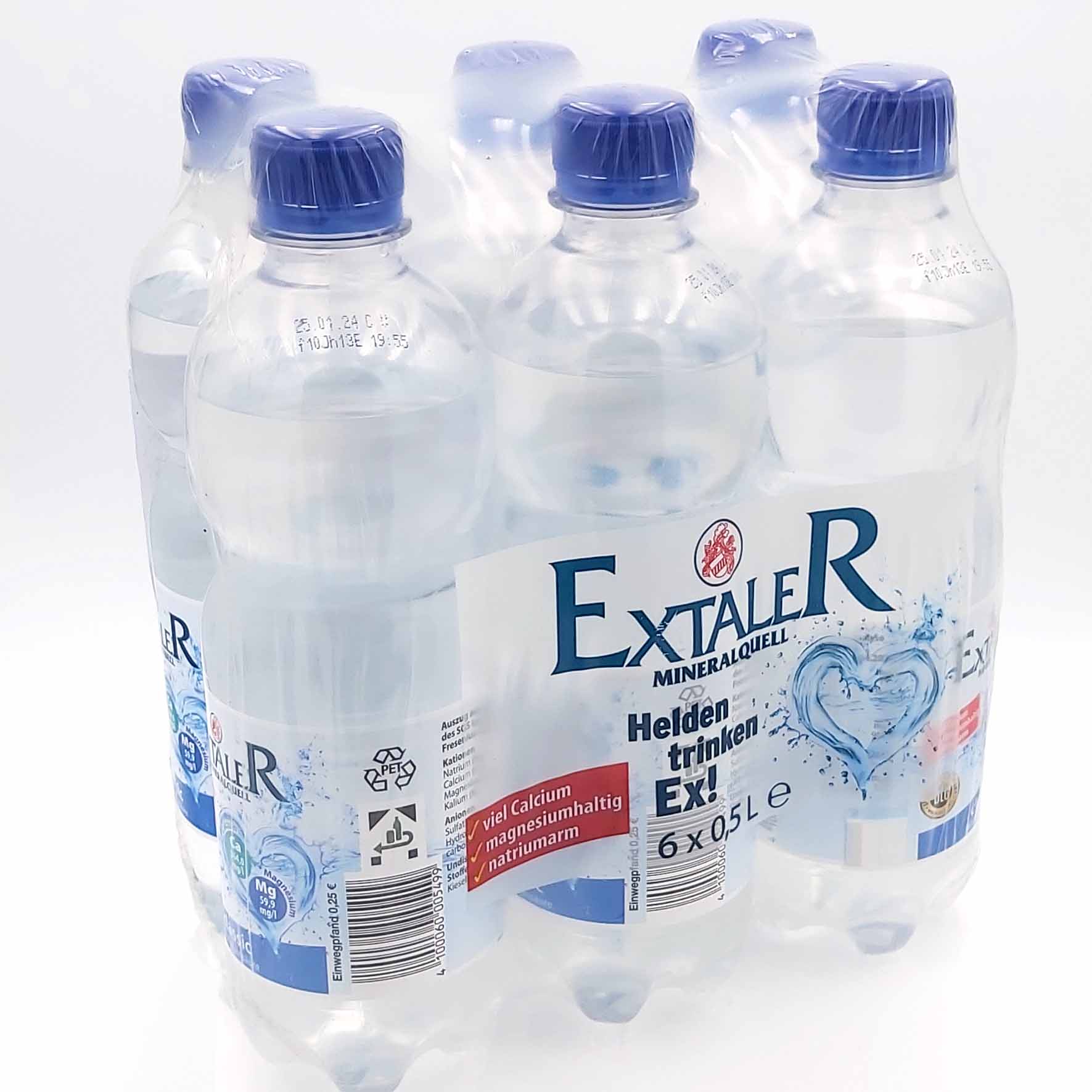 EXTALER MINERALQUELL Mineralwasser Classic 6x0,5 Liter 