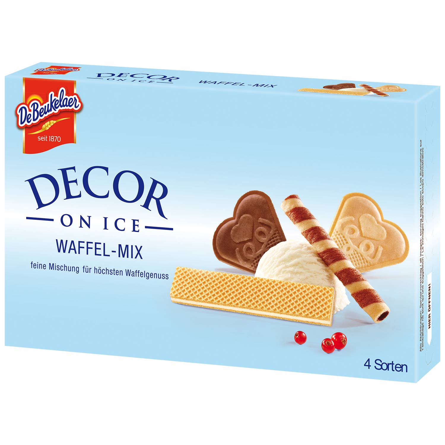 DeBeukelaer Decor -on Ice- Waffel-Mix 84g MHD:1.12.24