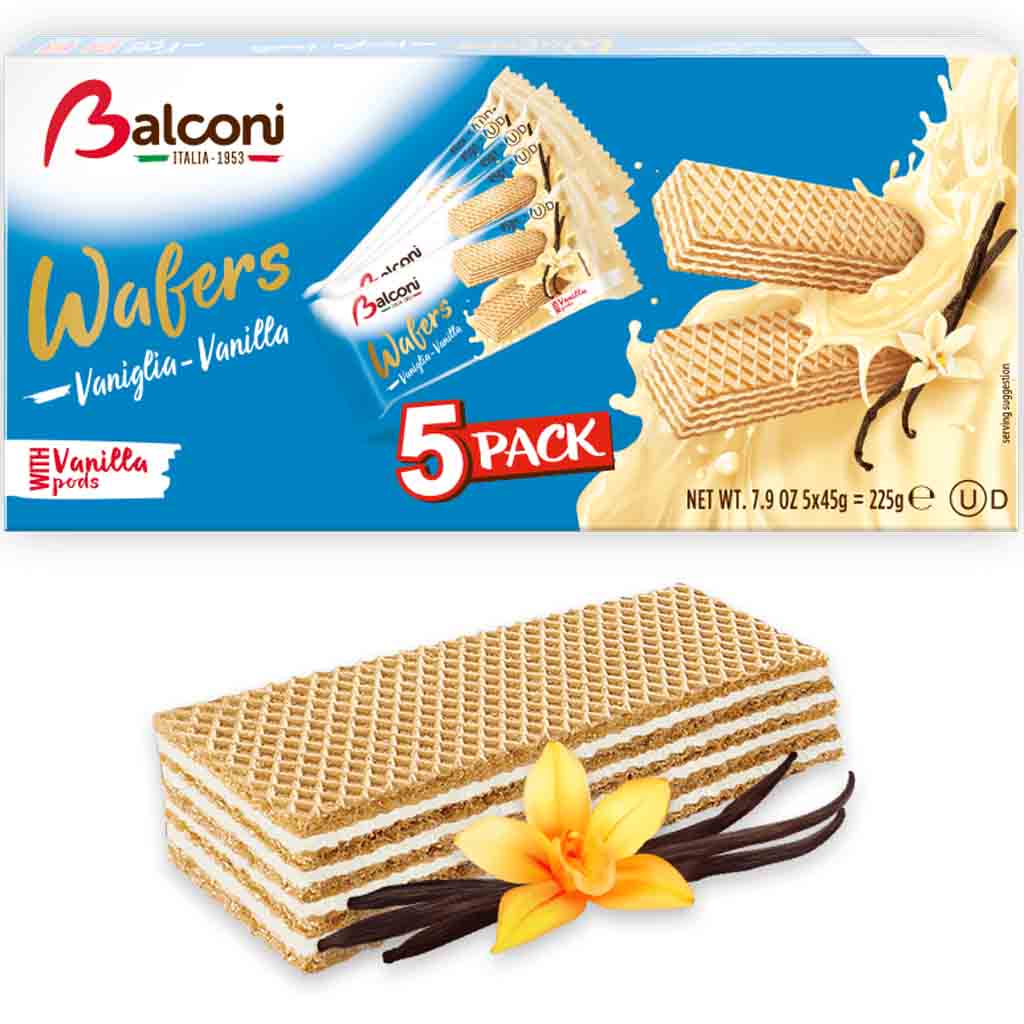 Balconi Waffelschnitten Vanille 5er 225g MHD:28.8.24