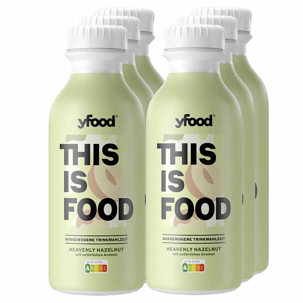 yFood Trinkmahlzeit Hazelnut 6x500ml=3L