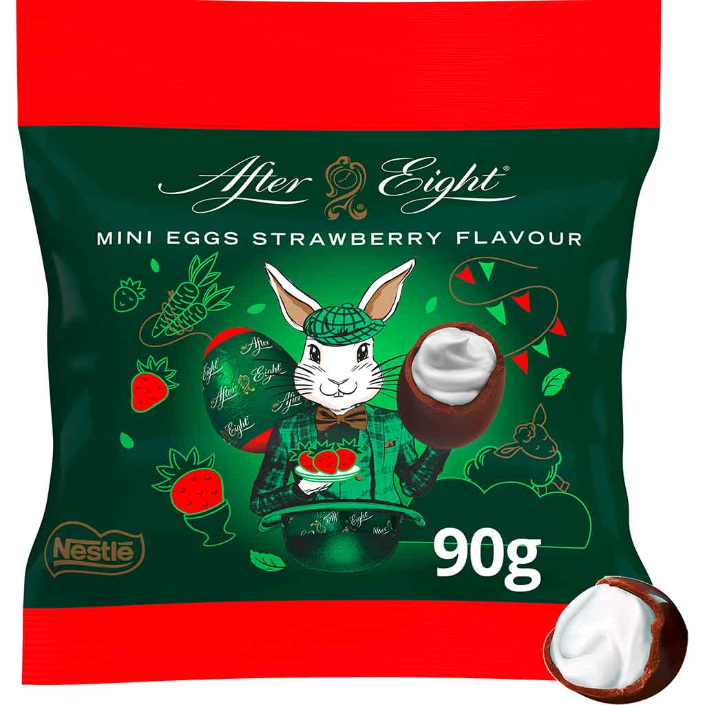 After Eight Mini Eggs Strawberry Ostereier 90g MHD:30.8.24