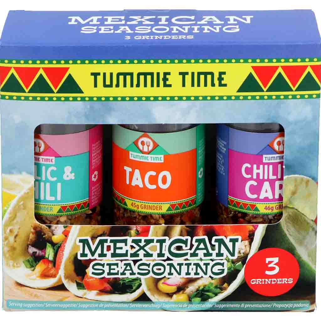 Tummie Time Mexico Seasoning Gewürzmühlen 136g MHD:30.4.24