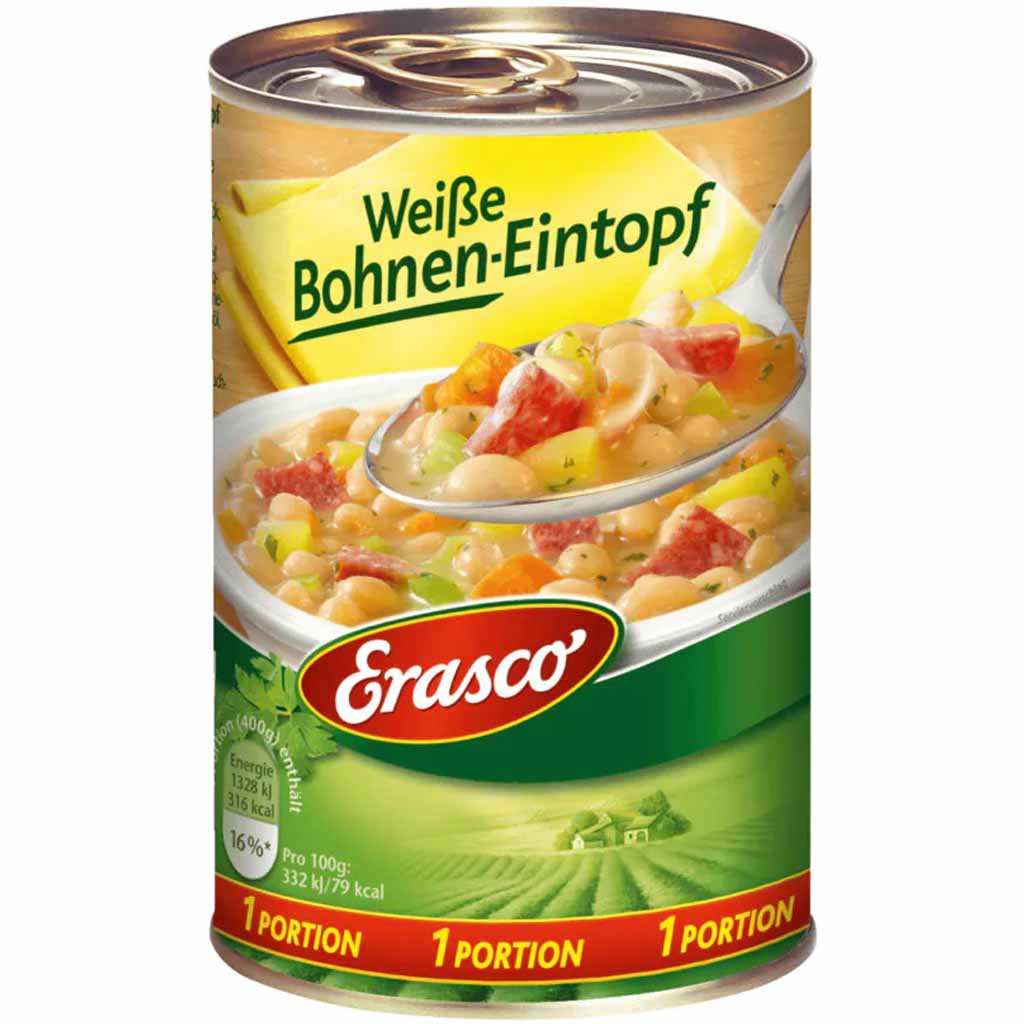 Erasco Eintopf Weiße Bohnen Eintopf 400g MHD:30.12.26
