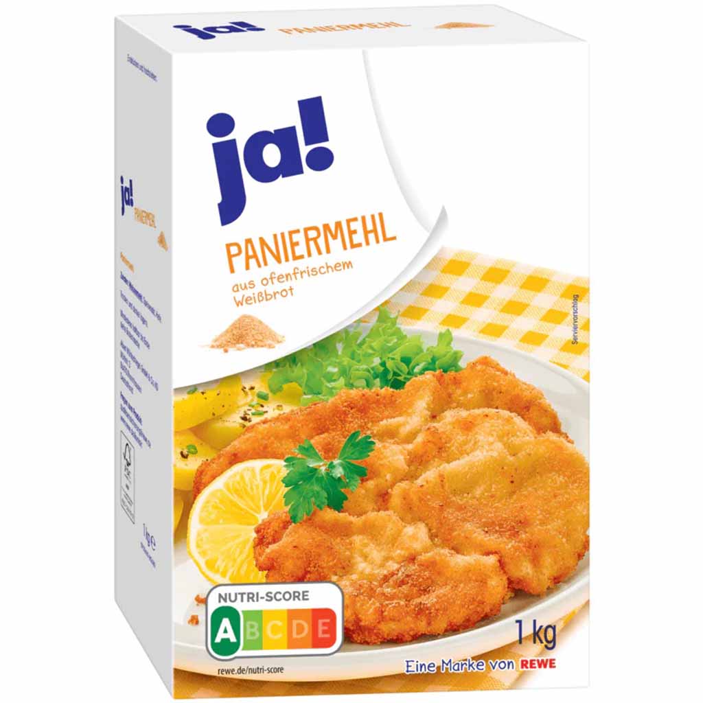 ja! Paniermehl 1kg MHD:3.9.25
