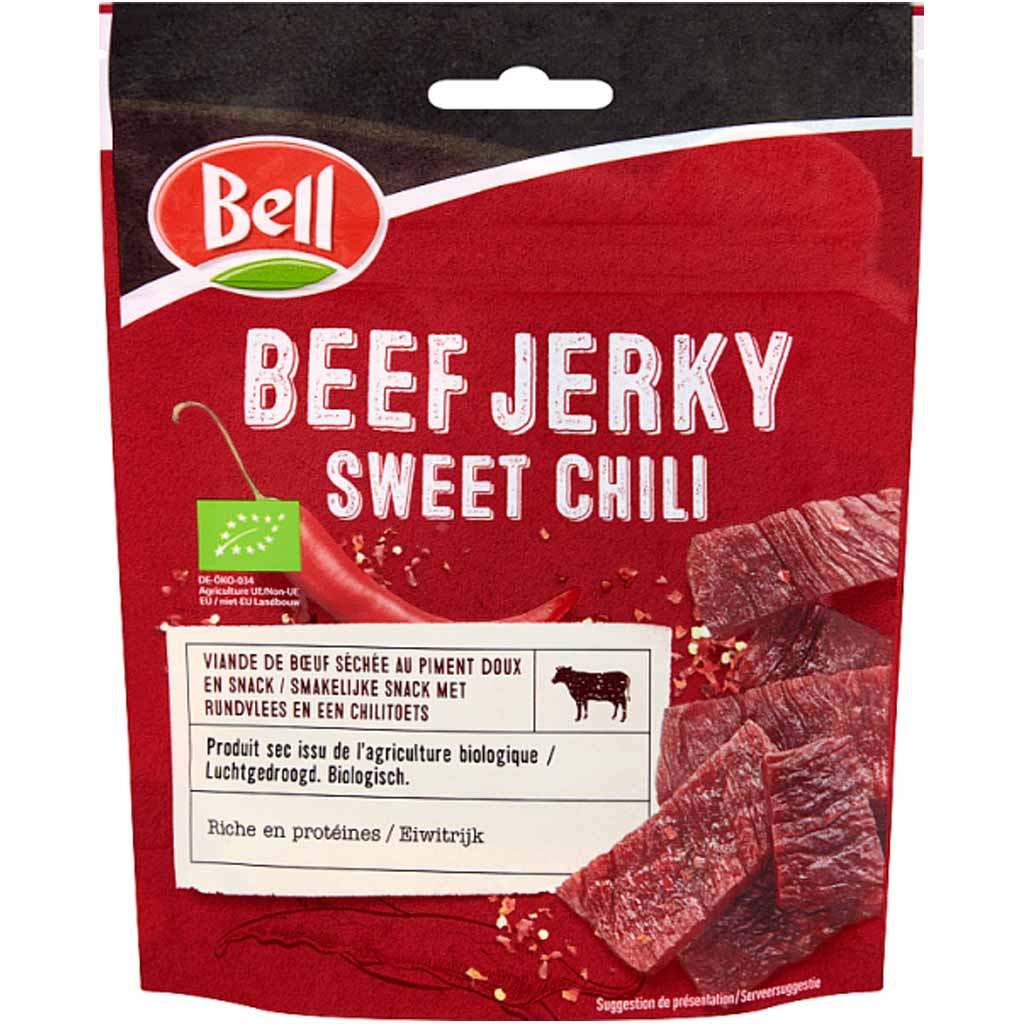 Bell Bio Beef Jerky Sweet Chili 25g MHD:8.1.24