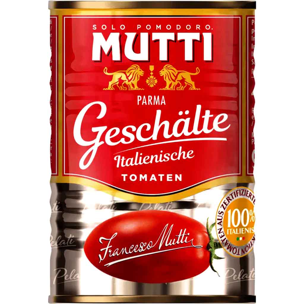 MUTTI Parma geschälte italienische Tomaten 400g MHD:30.8.26