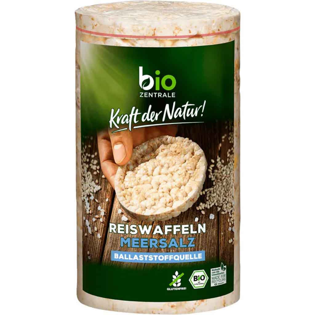 Biozentrale Bio Reiswaffeln Meersalz 100g MHD:23.7.25