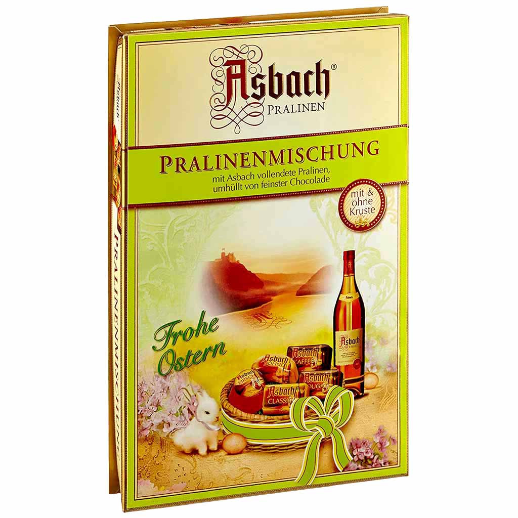 Asbach Pralinen Mischung mit und ohne Kruste 250g Frohe Ostern