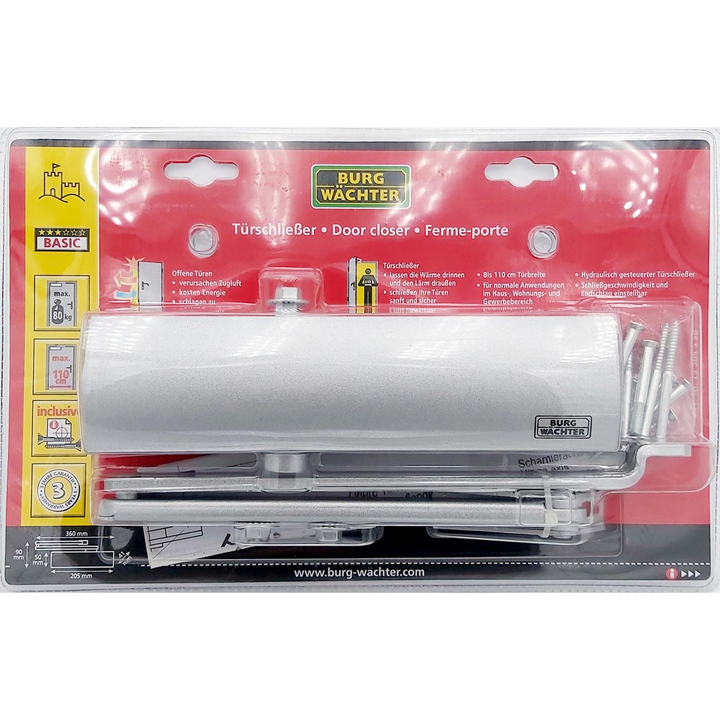 Burg Wächter Türschließer Silber TS 504 S SB