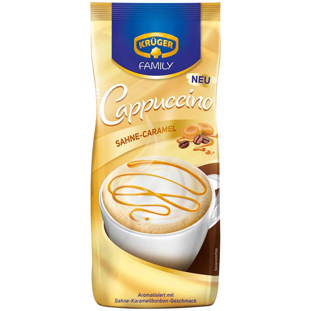 Krüger Family Cappuccino Sahne Caramel 500g MHD:30.1.26