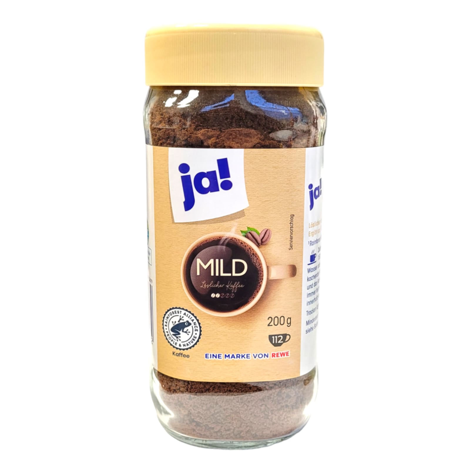 ja! Mild löslicher Kaffee 200g MHD:30.11.26
