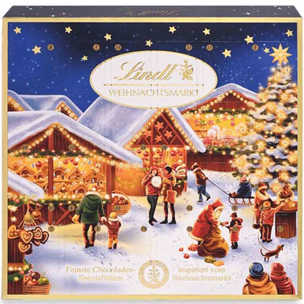 Lindt Adventskalender Weihnachtsmarkt 115g MHD:30.3.23