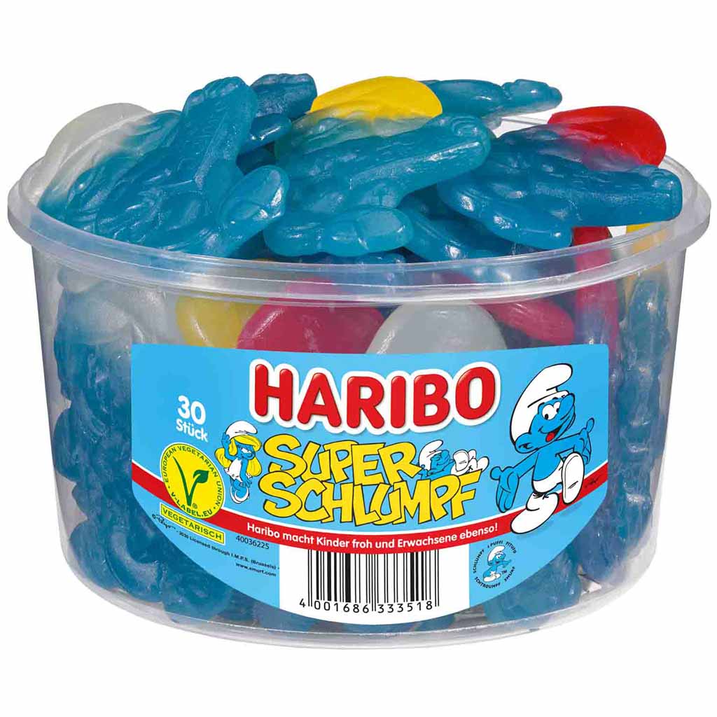 Haribo Super Schlumpf 30er 1440g MHD:30.4.25