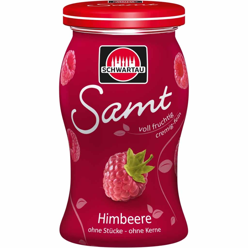 4x Schwartau Fruchtaufstrich Samt Himbeere á 270g=1080g MHD:2.8.20