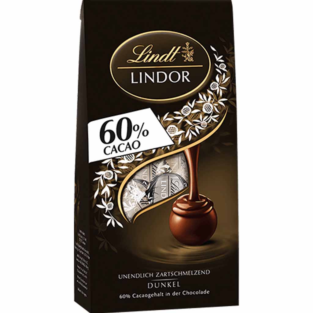 Lindt Lindor Kugeln schwarz 60% Kakao 136g MHD:28.2.25