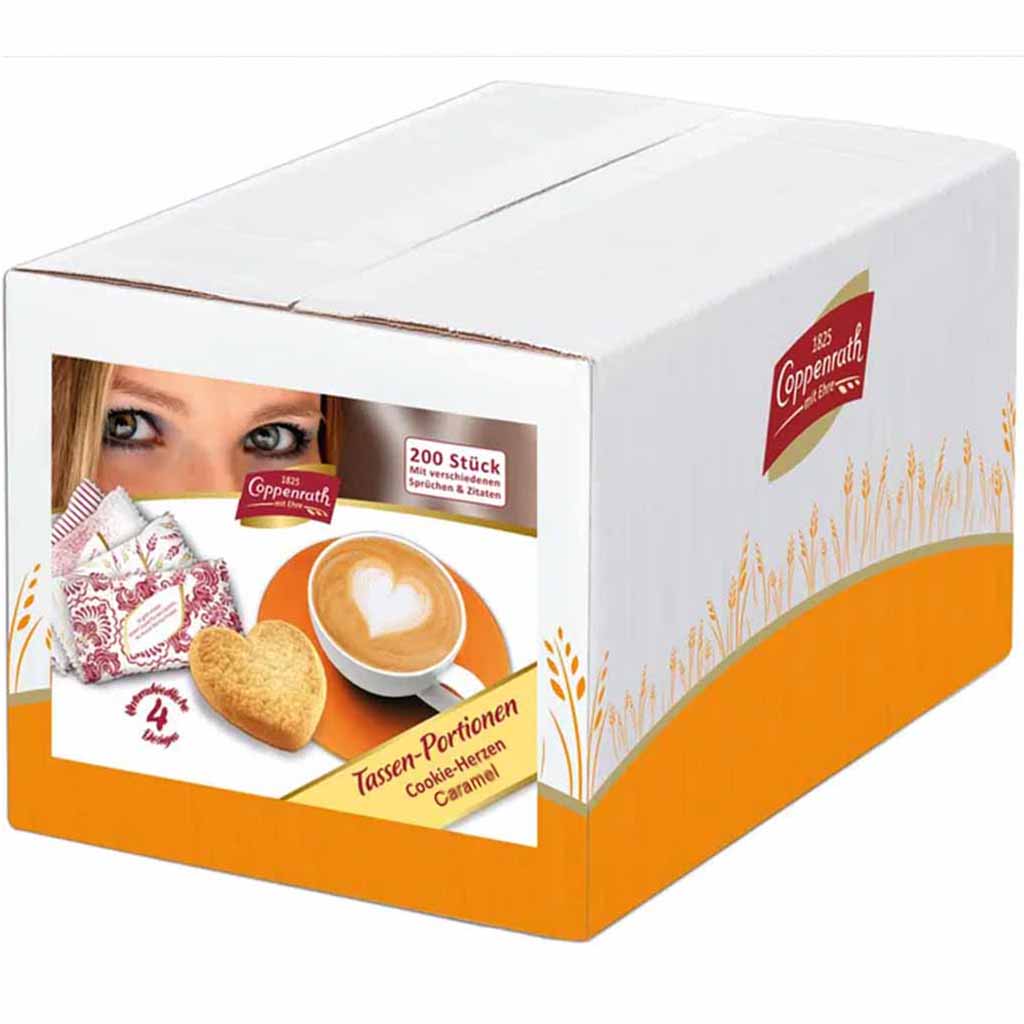 Coppenrath Cookie-Herzen Caramel 200er 1000g MHD:15.9.22
