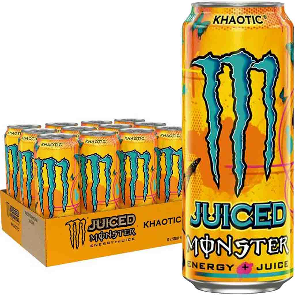 12x Monster Energy + Juice Khaotic DOSE á 500ml=6L MHD:1.5.24