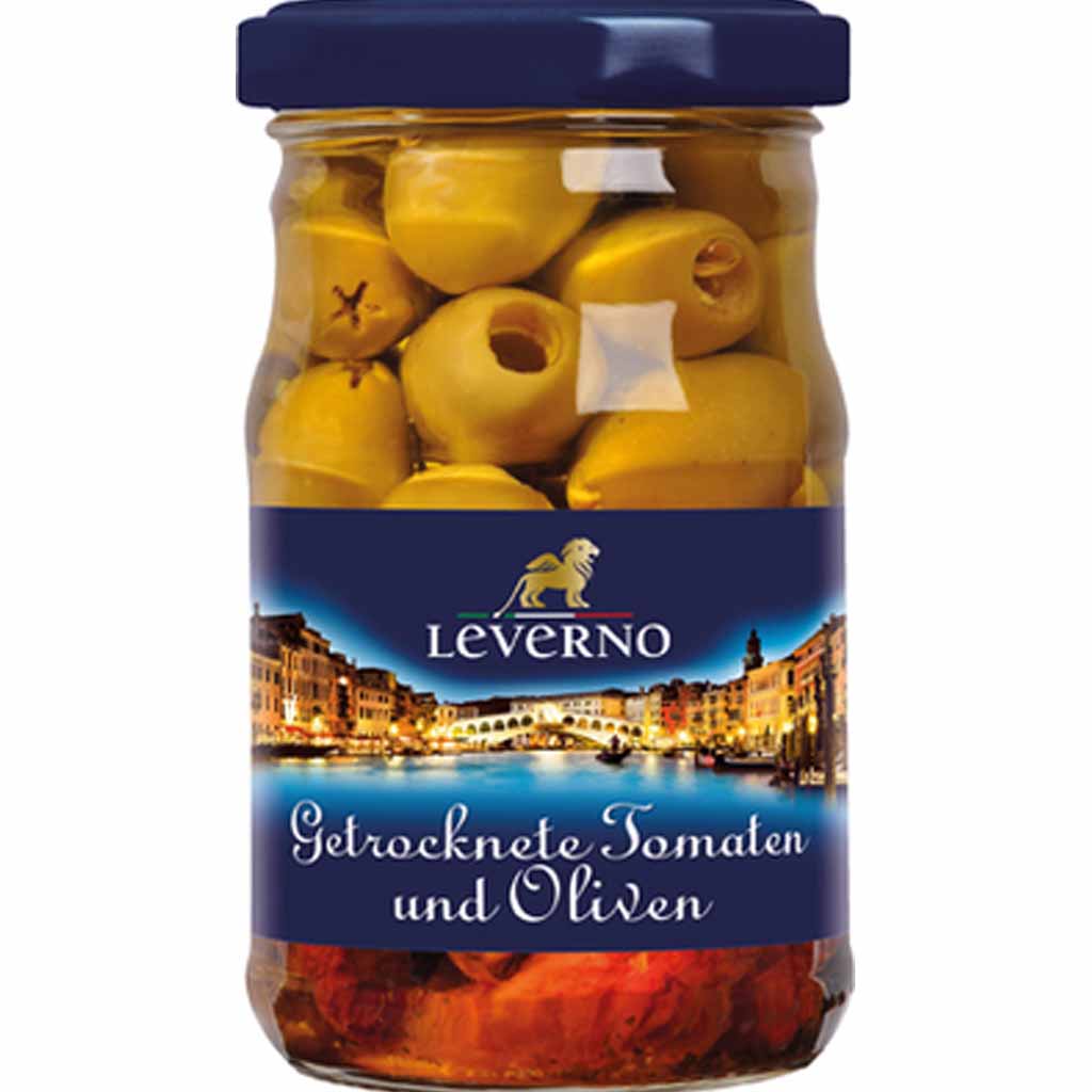 Leverno getrocknete Tomaten mit Oliven 270g MHD:30.12.24