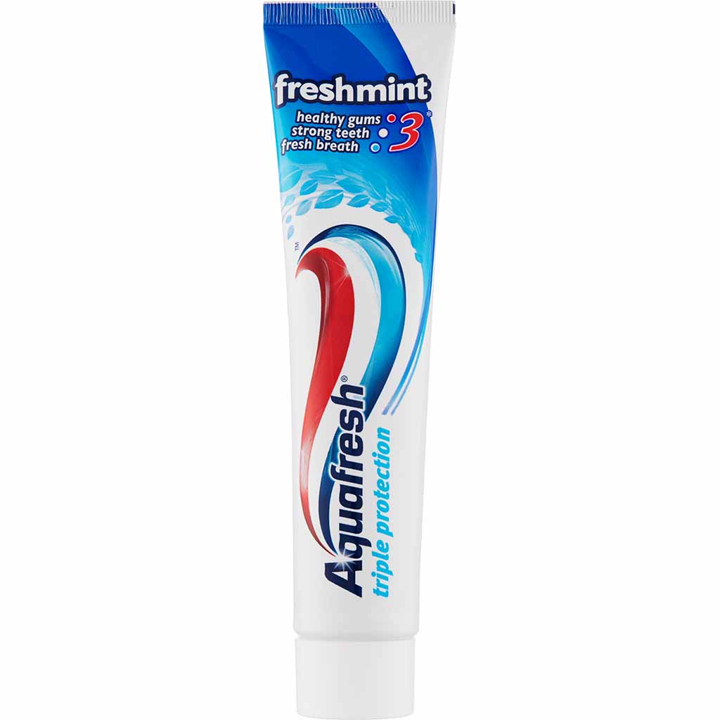 12x GSK Aquafresh Zahnpasta mit 3-fach Schutz á 125ml=1500ml MHD:20.6.23