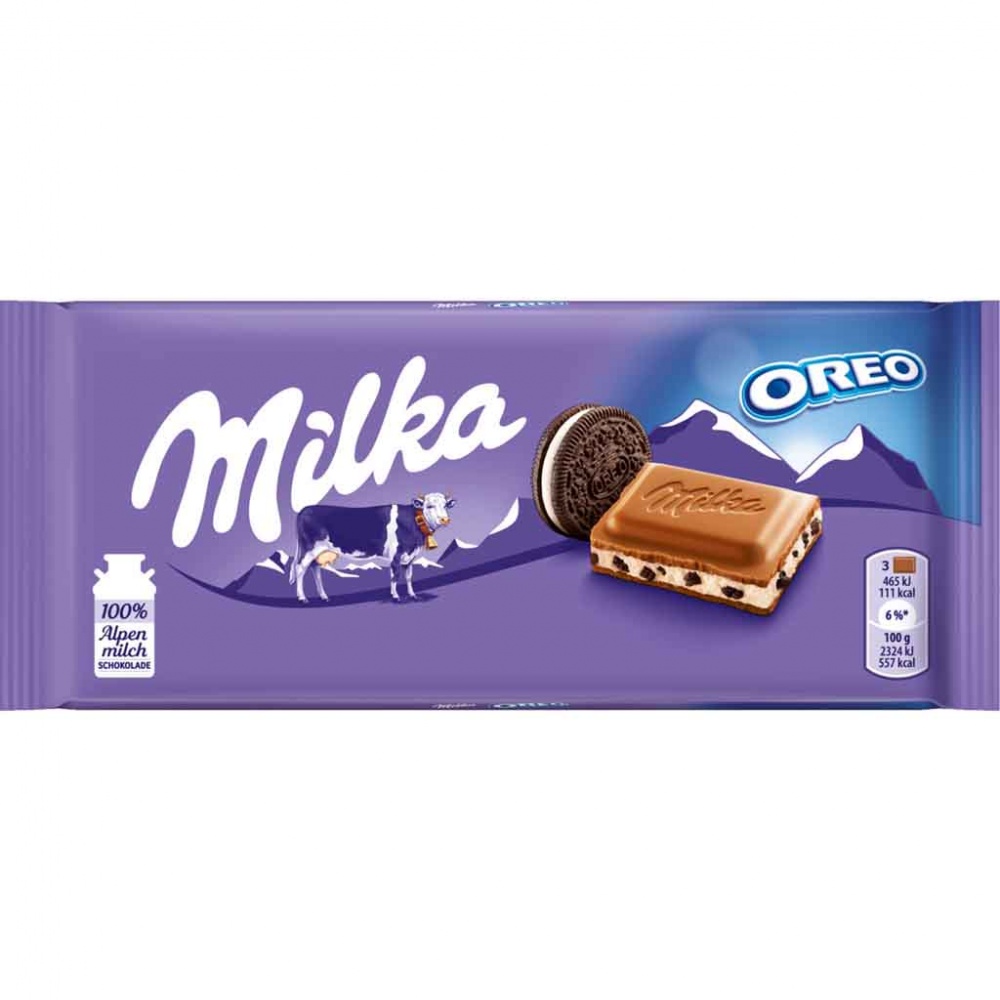 500g MILKA Oreo Schokoladentafel (5x100g) MHD:13.4.21