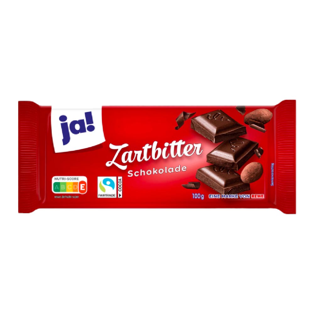 ja! Zartbitter Schokolade 100g MHD:2.2.26