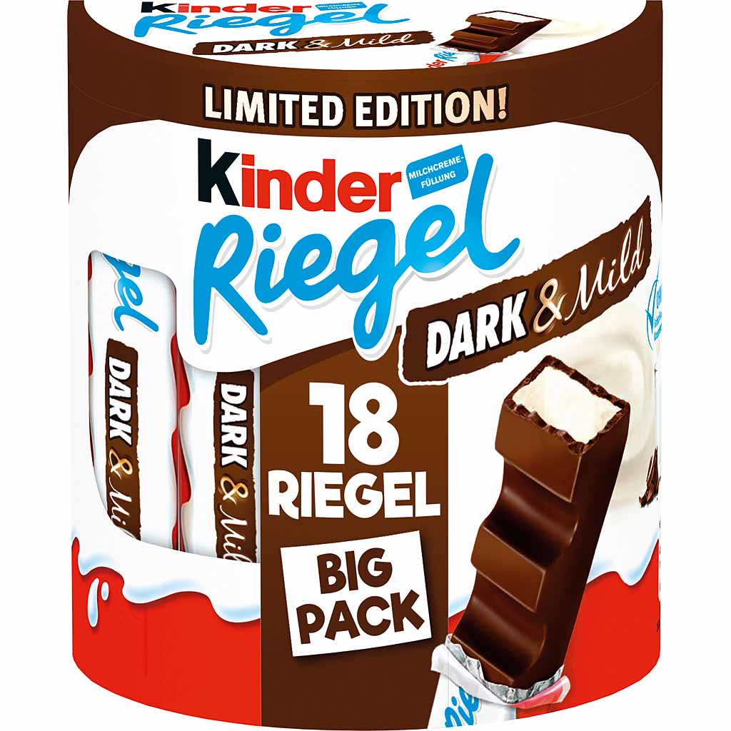 Kinder Riegel Dark & Mild Big Pack 18x21g=378g MHD:5.4.22