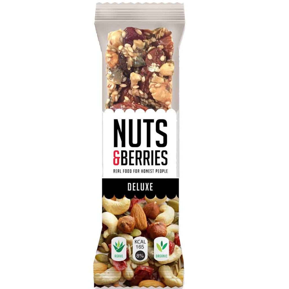 15x Nuts & Berries DELUXE Riegel á 40g=600g MHD:5/20