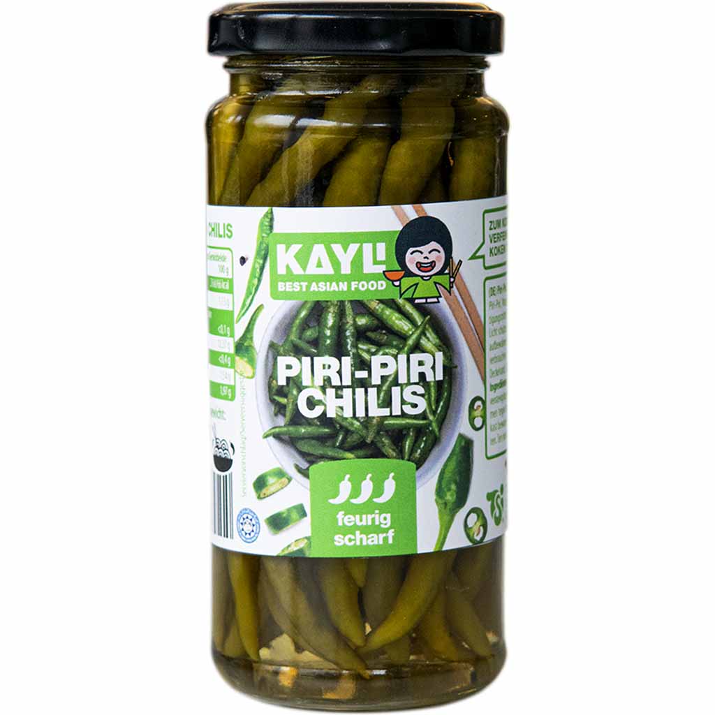 Kay-Li Piri-Piri Chilis grün feurig scharf 135g MHD:14.2.25