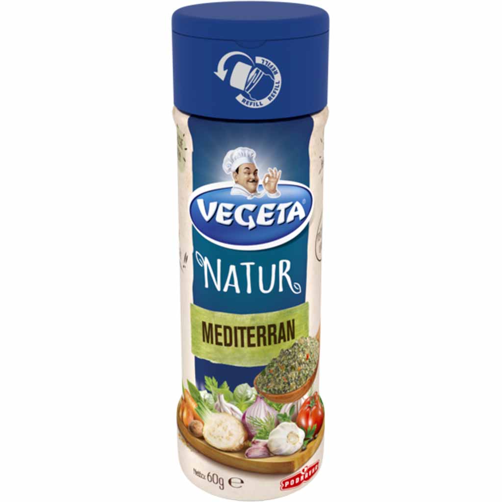 Vegeta Natur Würzmischung Mediterran Streuer 60g MHD:4.3.21