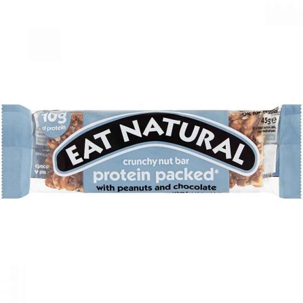 12x Eat Natural Protein Riegel Erdnüsse & Zartbitterschokolade á 45g=540g MHD:30.5.21