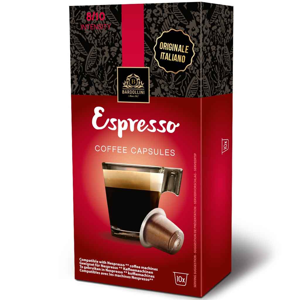 Bardollini Kapseln Nespresso Espresso 10er 47g MHD:1.9.24