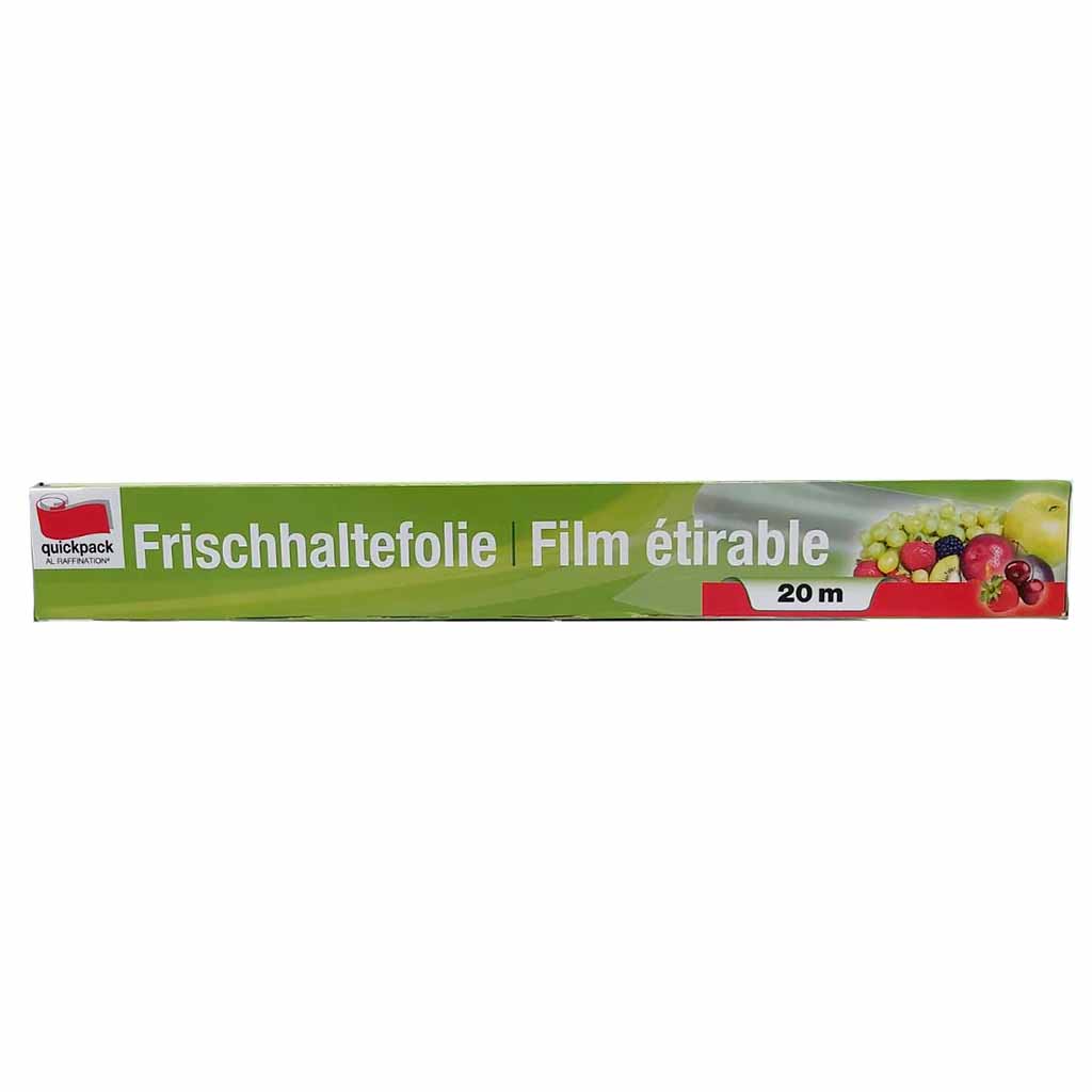 Frischhaltefolie 29 Zentimeter breit 20 Meter Rolle