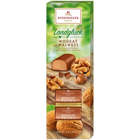 Niederegger Landglück Nougat mit Walnuss 100g MHD:24.2.25