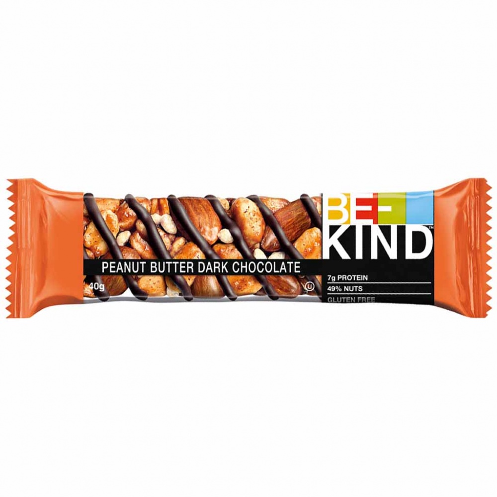 12x BE-KIND Peanut Butter Dark Chocolate Nussriegel á 40g=480g MHD:21.4.24