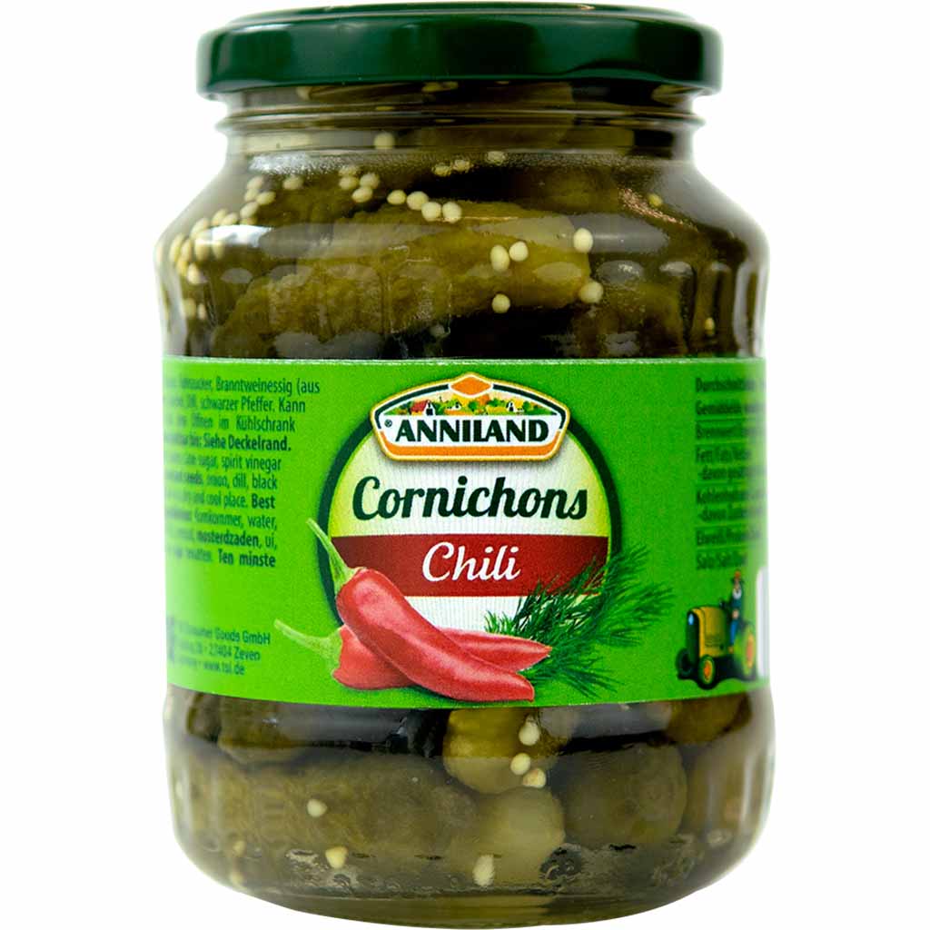 Anniland Cornichons mit Chili 190g MHD:15.8.26