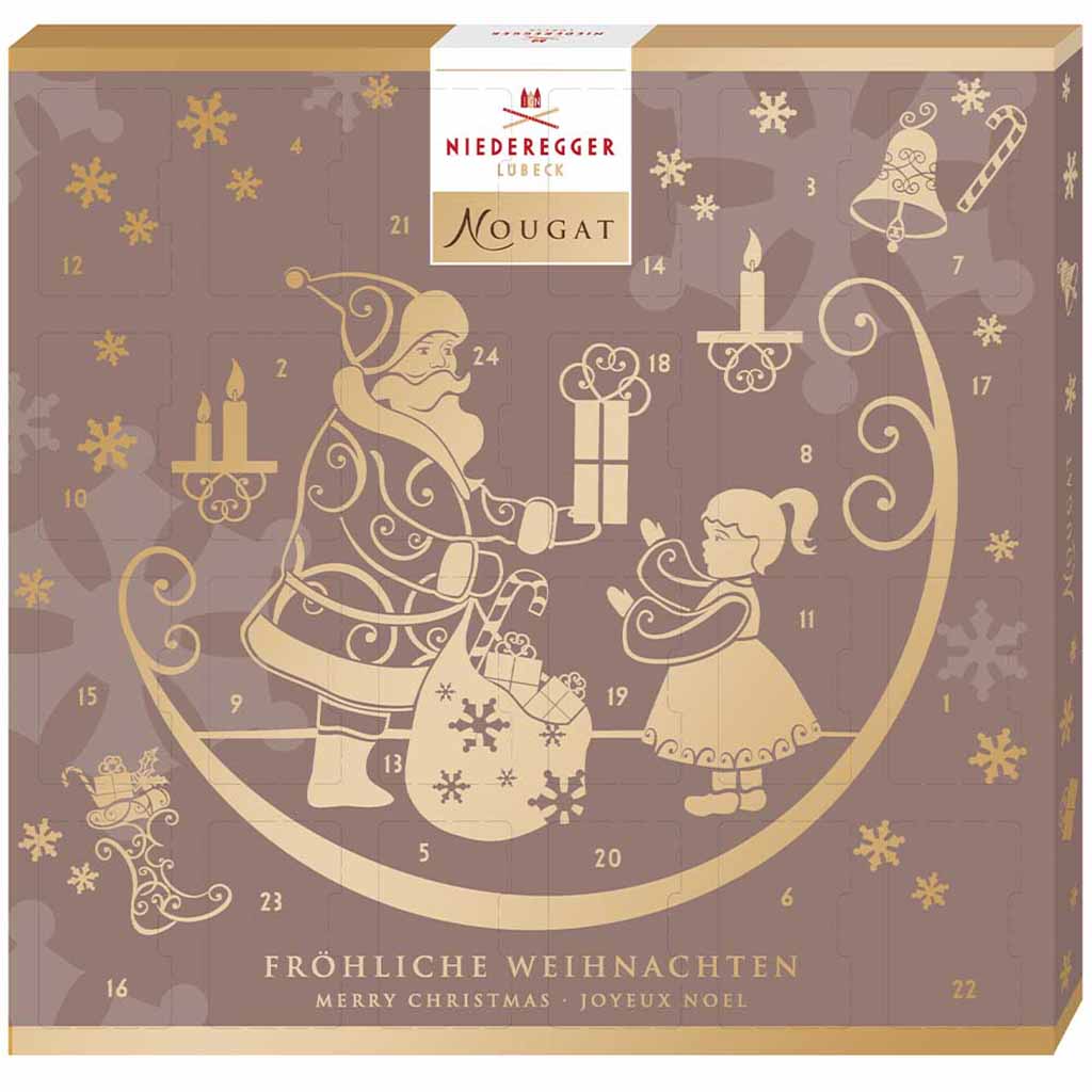 Niederegger Adventskalender Nougat Mini 180g MHD:14.4.24