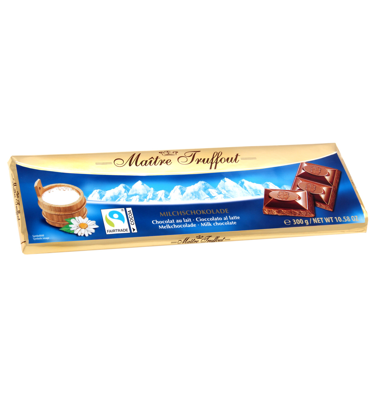 Maitre Truffout Milchschokolade 300g Tafelschokolade MHD:27.12.25