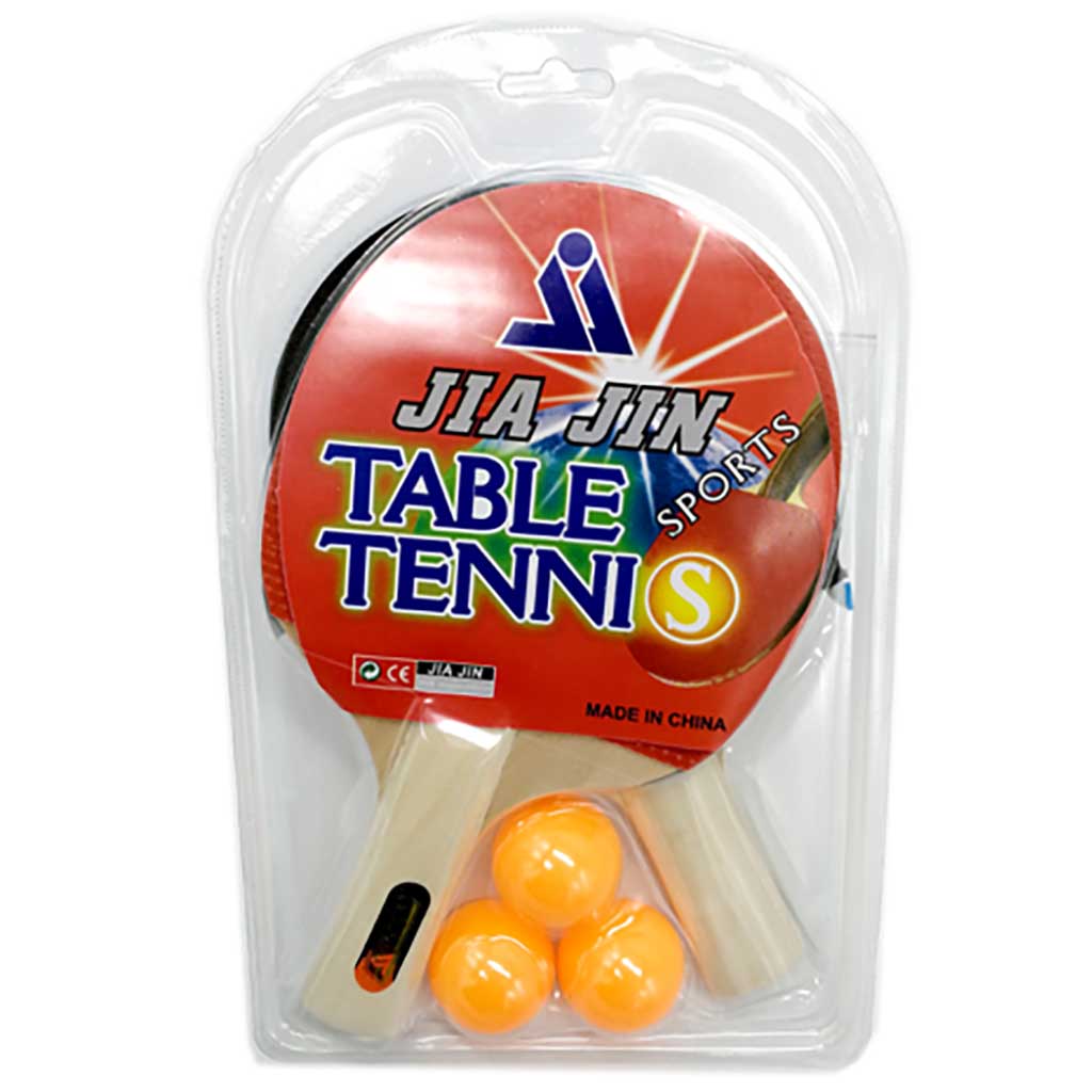 2 Tischtennisschläger und 3 Tischtennisbälle Jia Jin Table Tennis Sports