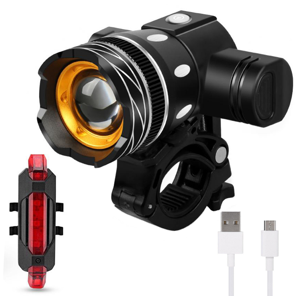 Fahrradlicht-LED-T6-Set vorne und hinten