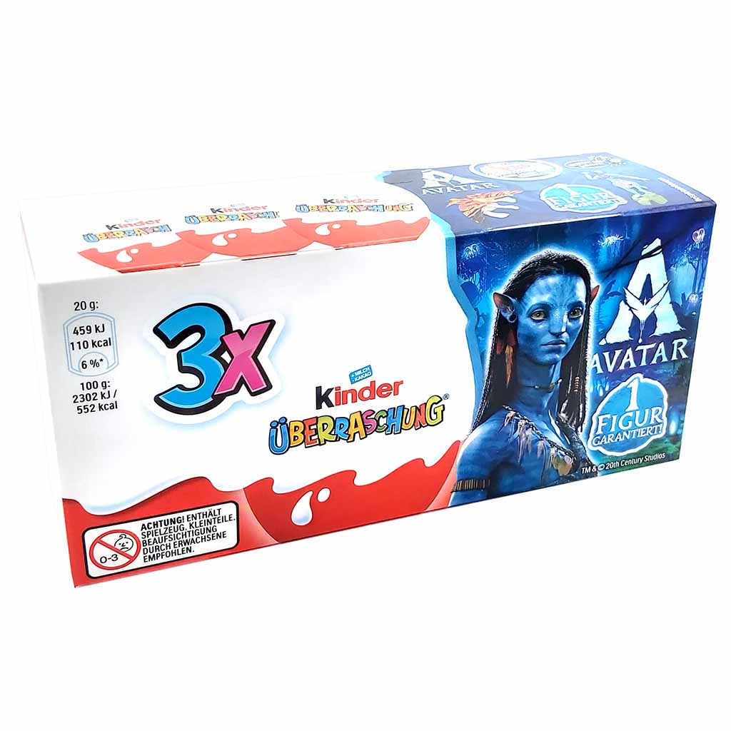 Kinder Überraschung Avatar 3 Eier 60g MHD:15.5.23