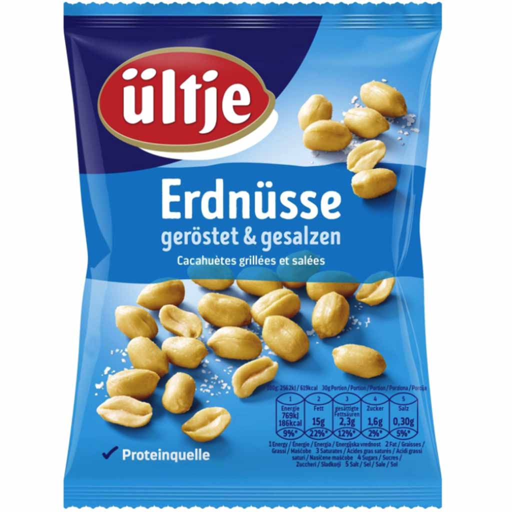 ültje Erdnüsse geröstet & gesalzen 250g MHD:30.7.22