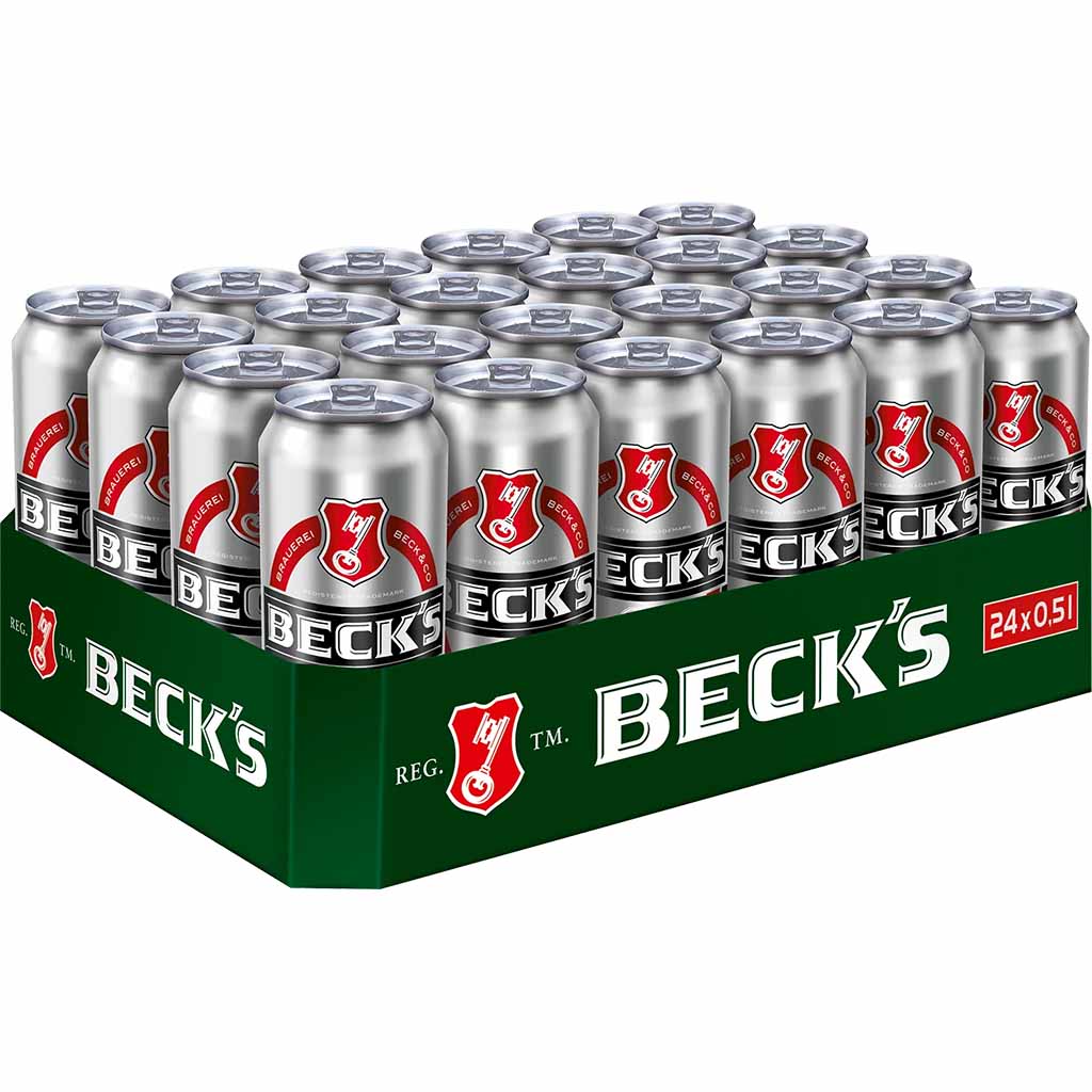 24x BECK’S Pils Dosen je 0,5L =12L , 4100130007736