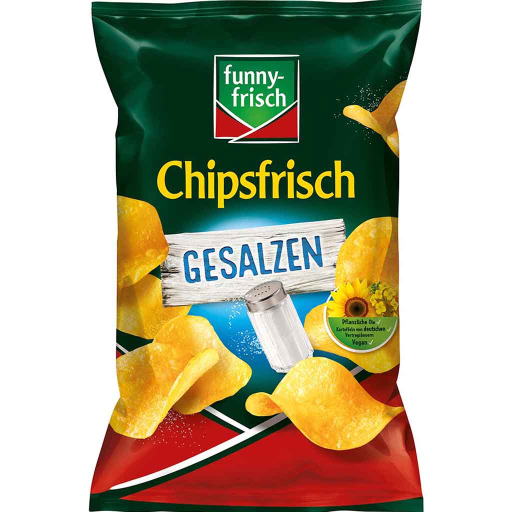 funny frisch Chipsfrisch gesalzen 150g MHD:25.11.24