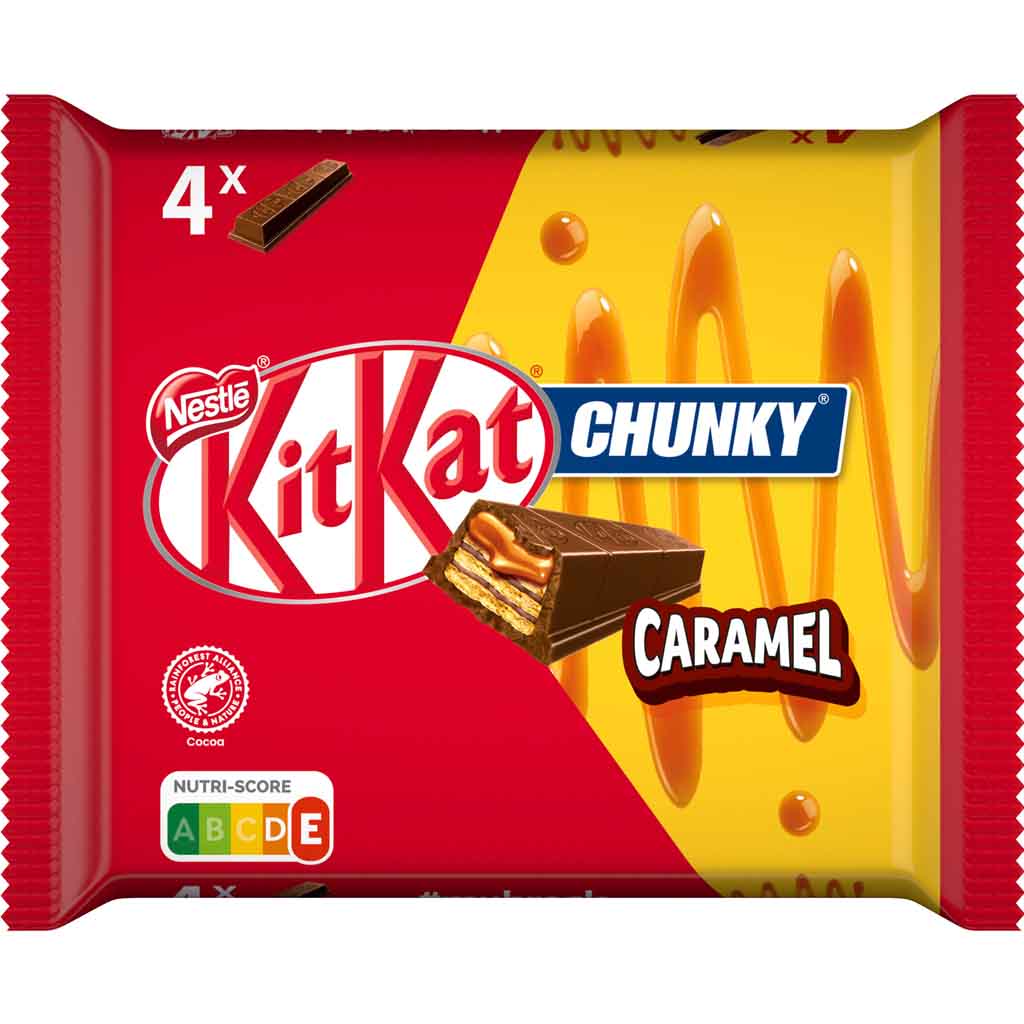 KitKat Chunky Caramel 4er 174g MHD:30.3.24