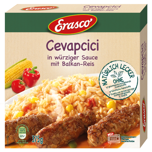 Erasco Cevapcici 375g Fertiggericht MHD:31.5.24
