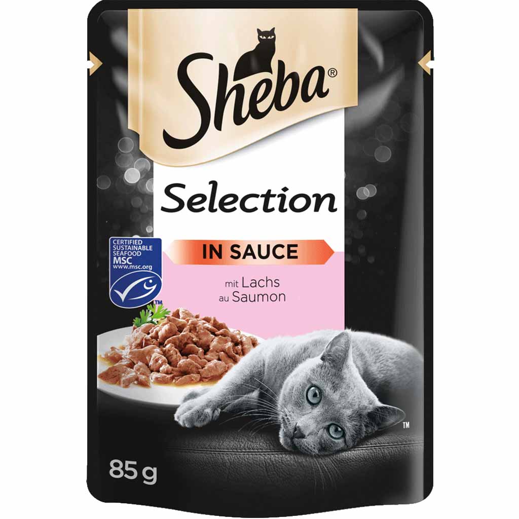 24x Sheba Selektion in Sauce mit Lachs á 85g=2040g MHD:18.12.24
