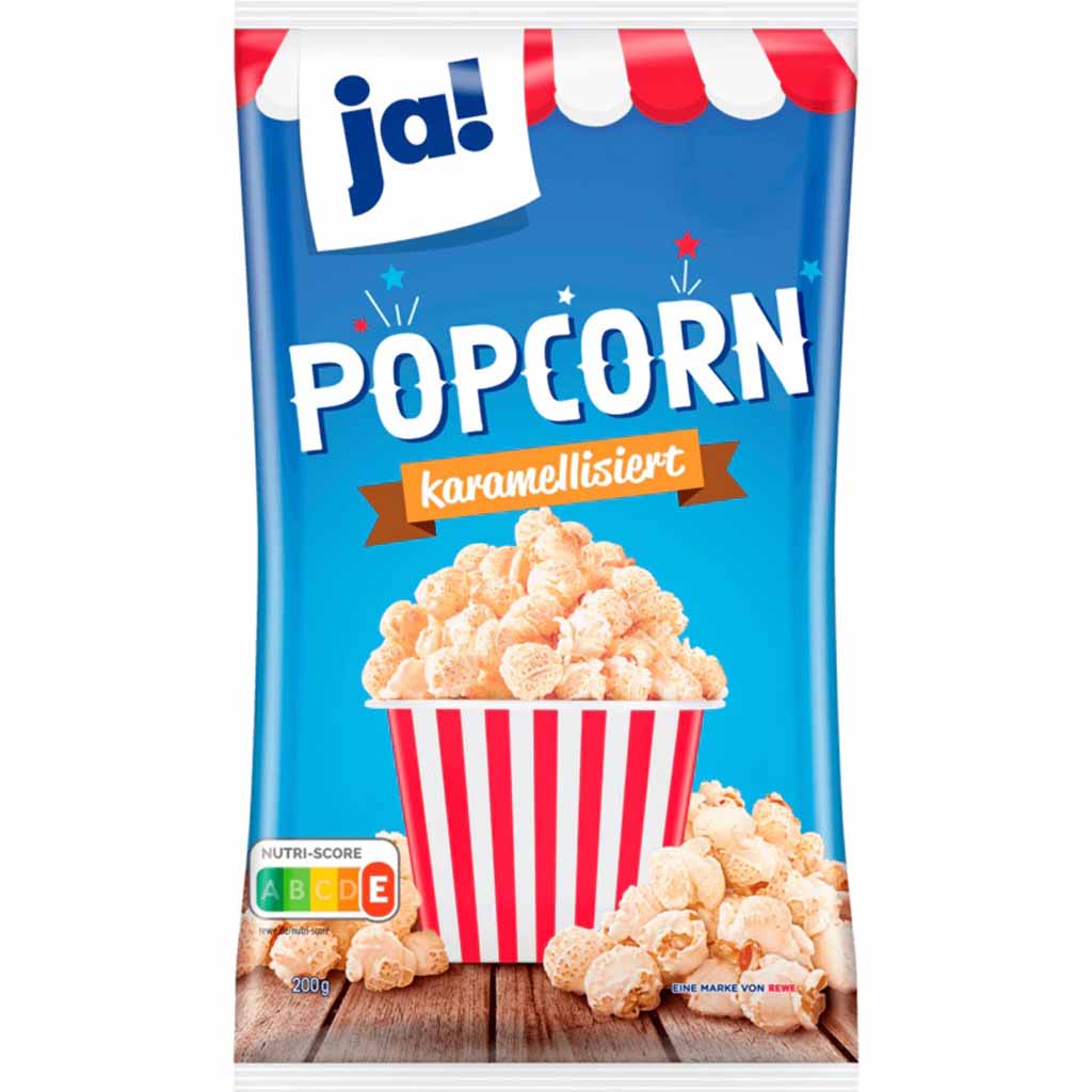 ja! Popcorn karamellisiert 200g MHD:4.3.25