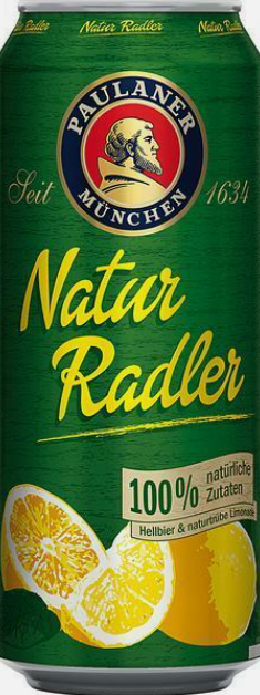24x Paulaner Natur Radler o,5 Liter zuzügl.Einwegpfand MHD:6.5.25