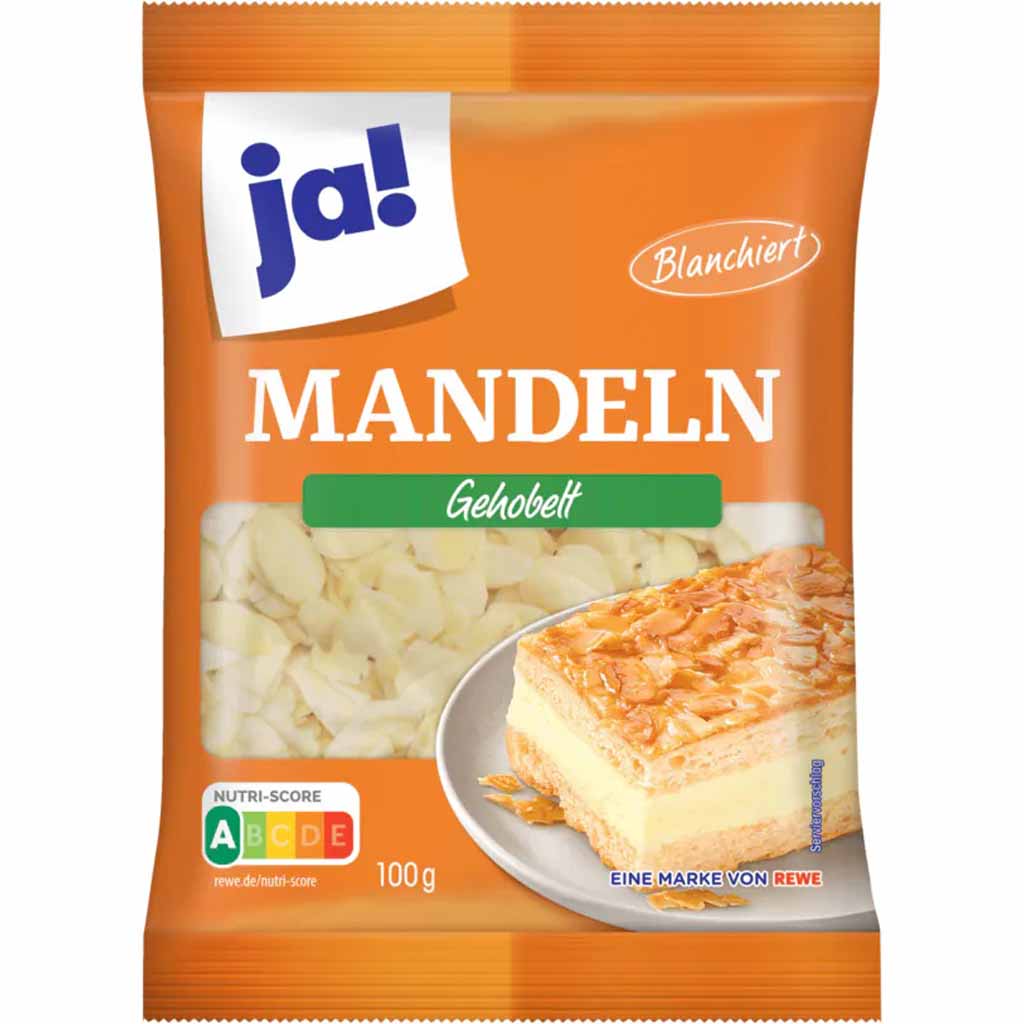 ja! Mandeln gehobelt 100g MHD:31.3.25