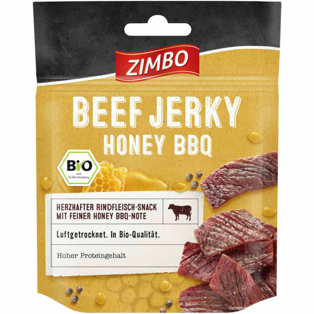 Zimbo Beef Jerky Honey BBQ 25g MHD:7.1.24